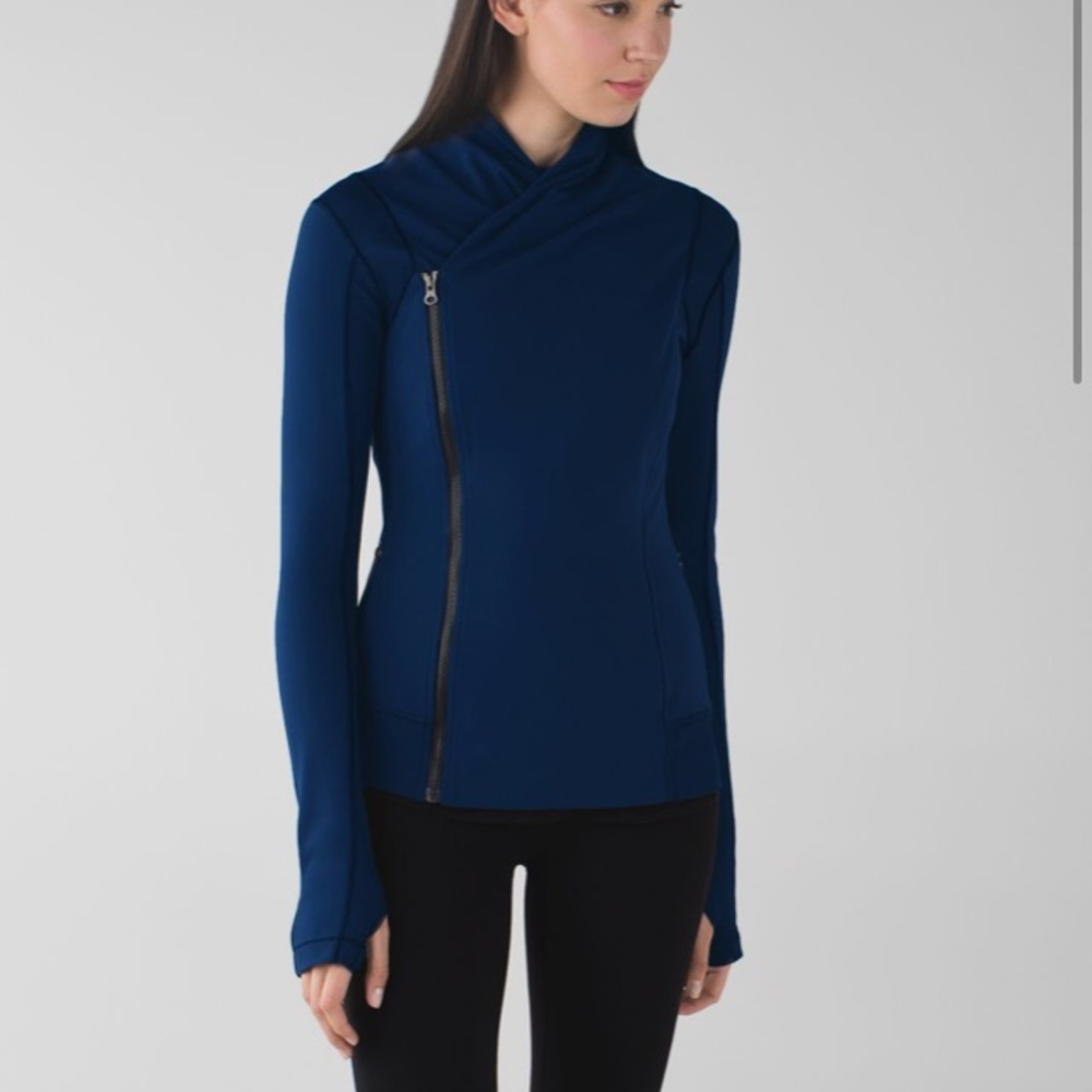 Lululemon Bhakti Yoga Jacket. Deep Navy. Size 6